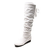 Breakj Size 43 Women After Tied High Boots Women Wish Autumn And Winter Folds Low And Long