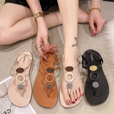 Flat Women's Summer Sandals Flip Flops Bohemian Flat Beach Shoes Female Casual Shoe for Women Woman Espadrilles 41
