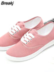 Light Sports White Shoes Women Breathable Canvas Sneakers Black Shoes for Basket Femme Ultralight Casual Sneaker