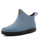 Men Rubber Rain Shoes Slip On Waterproof Low-Heel Tube PVC Rain Boots Work 2020 Hot Sale Men's Boots