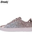 Women Sneakers Winter Fashion Sequins Solid Color Sneakers Nightclub Trend Wild Comrfortable Sport Casual Shoes