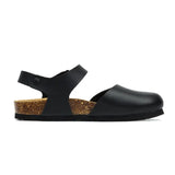 New Summer Women Gladiator Cork Sandals Fashion Casual Buckle Strap Closed Toe PU Leather Sandal Shoe Flat