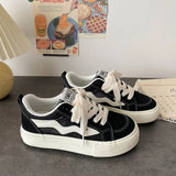 Women Sneakers Causal Shoes Chunky Platform Shoes Thick Bottom Lace-up Women's Vulcanized Shoes Sneakers Zapatos De