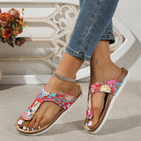 Breakj Flat-Bottomed Cool Slippers Women 2025 New Clip-On Flip-Flops Tobs Of The Boken Beach