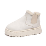 Breakj Velvet Round Head Jacket Cotton Boots 2025 Autumn And Winter New 44 Large Thick Snow Boots