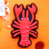 1pcs Lobster Motorcycle Shoe Charms Cherry Apple Whale SK PVC Shoe Accessories Decoration Fit Croc Jibz Party Kids