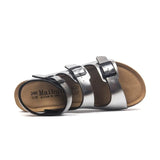 Fashion Summer Women Wedge Cork Sandal 2023 New Beach Outside Non-slipe Trifle Platform Med Heel Sandalias