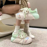 Breakj Casual Shoes Children Spring Autumn New Bread Shoes Super Fire Versatile Small Thick Western Style High Appearance Level