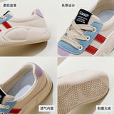 Breakj 2025 Small White Shoes New Korean Version Ins Female Student Platform Increased Sports Board Shoes Casual Shoes