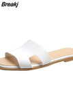 Women's Slippers High Quality Outdoor Fashion Flat Casual Sandals Classic Designer Leather Beach Slippers Women's Plus