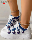 2021 New Casual Graffiti Ladies Lace Up Female Sneakers Casual Summer Spring for Men Women Shoes Brand Mixed