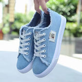 New Spring Summer Women Canvas Shoes flat sneakers women casual shoes low upper lace up white