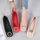 Shoes Women Summer Slip On Ballet Flats Dress Shoes PU Leather Fashion Ballerina Shoes For