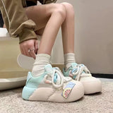 Breakj Casual Shoes Children Spring Autumn New Bread Shoes Super Fire Versatile Small Thick Western Style High Appearance Level
