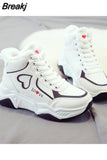 Velvet Sneakers Women 2023 Winter Wild High-top Shoes Women Warm Cotton Shoes Running Thick Women Shoes Zapatos De