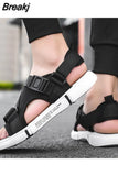 Soft Men Comfortable Non-Slip Men Shoes High Quality Woven Beach Sandals Mens Gladiator Sandals Summer Casual Flat