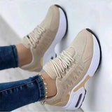 Breakj Size Women's Sports Single Shoes Women's 2023 Summer New Flying Woven Slope Heel Round Head Casual Single