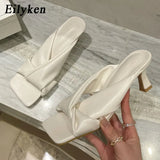 Women Bohemian Slippers 2022 New Summer Outdoor Non-slip Beach Shoes Flip Flops Slip On Slippers Slides Zapatos