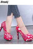 Women's Shoes 2023 High Quality Pumps Autumn Fashion One Pedal Women's High Heels Pointed Toe Shallow Ladies Dress Thin