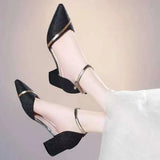 Breakj Trade High Heel Single Shoes Women 2025 New Summer Baotou Hollow Heel With High-Heeled