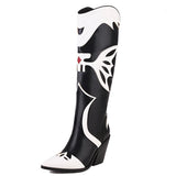 Western Boots Chunky Heel Fashion Shoes For Women Ankle Med Calf Women's Boots 2022 Brand New Rivet Metal Design