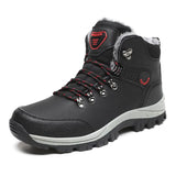Men's Ankle Boots Waterproof Sneakers Super Warm Military Boots for Men Outdoor Hiking Shoes Winter Men's Snow Work