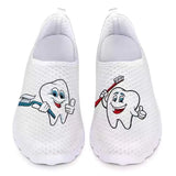 Doctor Print Women Sneakers Cosplay Shoes Slip On Light Mesh Shoes Slip-On Breathable Flats Zapatos planos