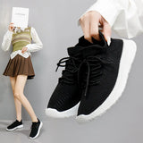 Breakj 2024 New Korean Version Breathable Flying Weaver Women's Shoes Ins Tide Students Running Sneakers Women's Casual Shoes BR