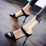 2020 Summer heel High Heels Sandals 8CM lady Pumps classics slip on Shoes Sexy Women party shoes Wedding