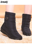 Women Boots Winter Shoes Platform Wedge Snow Boots Comfort Thick Plush Warm Ankle Boots Female Footwear Botas