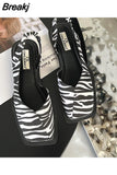 Sandals Square Toe Summer Elegant Fashion Ladies Elastic Band Flat Heel Women Shallow Party Shoes Square Heel