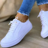 2022 Women Flats Women's Casual Lace Up Shoes Female Platform Suede Footwear Ladies Comforts Breathable Vulcanized Zapatos