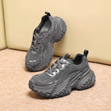 With The Same Thick-Bottomed Old Dad Shoes Women's 2025 New Autumn And Winter Anti-Slip Casual Sports