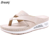 Summer Shoes Women Slippers Flip Flops Thick Sole Soft Women Holiday Beach Shoes Casual Woman Summer Footwear