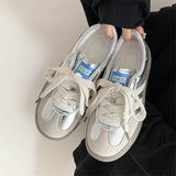 Breakj Flat-Bottomed Women's 2025 Autumn New Thick-Soled Small White Shoes Port Air Breathable Leisure Sports Board