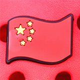 Crock Charms Accessories PVC Shoe Croc Buttons Sandals Charm Decoration Brazil Korea Britain Switzerland Flag
