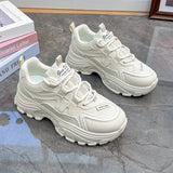 Breakj Korean Version Of The New Dad Shoes Female 2025 Spring Student Running Sports Platform Increased Leisure Street Shot