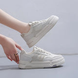 Breakj 2025 Small White Shoes Female New Korean Version Ins Female Students Taller Platform Sports Board Shoes Casual Shoes Tide