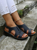Breakj Roman Spring And Summer Fashion Retro Women's Sandals Line Light Soft Bottom Slope And Comfortable