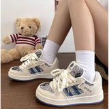 Breakj New Board Shoes Female Small White Shoes Fairy Tale Wind Candy Color Small White Shoes Fashion Breathable Thick Sole