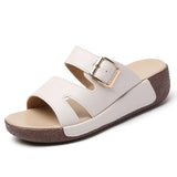 Breakj Cool Slippers Women Summer Slope And Anti-Slip Soft Bottom Lady Slippers Fashion Loose Cake Thick Bottom Word Cool