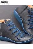 2023 Autumn Winter Retro Women Shoes Fashion Leather Ankle Boots Zapatos De Mujer Wram Botas Booties Chaussures