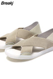 45 Sport Sandals Women's 2023 New Soft Sole Lightweight Two-Wear Casual Slippers Socofy Stretch Cloth Women's Summer