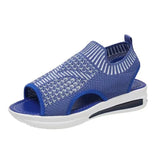 Women Platform Shoes Summer Women New Casual Mesh Hollow Fish Beach Sandals Women's Comfort Wedge Sports