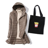 2020 Winter New Women Ultra Light White Duck Down Jacket Zipper Medium Long Vest Casual Outerwear 4XL Plus Size Down
