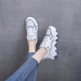Version Of Web Celebrity Fashion Dad Shoes Female 2024 Spring And Summer Leisure Sports Shoes Female Thick Platform Retro Student Running