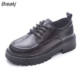 Fashion Sweet Ladies Shoes Genuine Leather Women Flats Thick Sole Cow Leather Brand Ladies Loafers