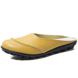 Breakj First Half Of The Slippers Women Wear 2023 New Bean Shoes Flat Bottom Large Lazy Cold Drag Woman