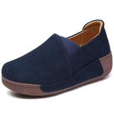 Breakj 2023 New Cow Skin Sneakers Korean Version Of The Fashion Thick-Soled Rocker Women's Singles Mother Shoes Casual Women's