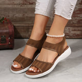 Breakj Casual Foot Fashion Sandals Women 2025 New Sports Word Flying Flat Bottom Fish Mouth
